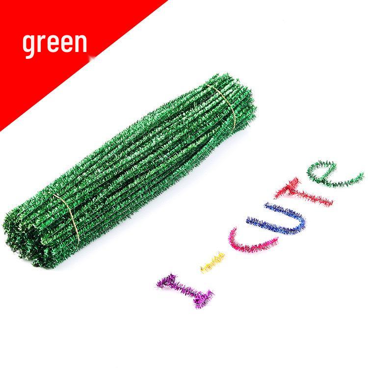 Ten-Color Glitter Chenille Stems: DIY Christmas Crafts and Children's Handicrafts