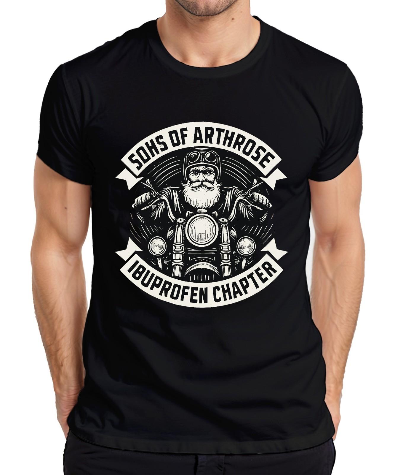 Sons of Osteoarthritis Ibuprofen Chapter Biker Motorcycle Grandad Gift Mens T-Shirt- S разноцветный