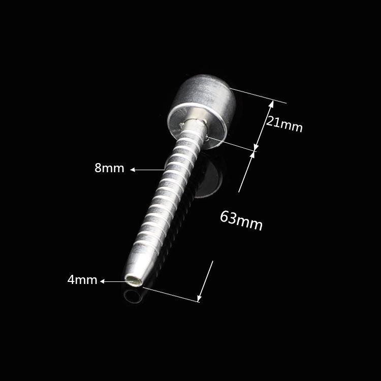 Hollow Metal Urethral Plug with Eye Pull Bead - Adult Stimulation Toy