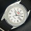 VINTAGE REFURBISHED SEIKO 5 AUTOMATIC 6309A JAPAN MENS WHITE WATCH A442158-1