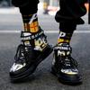 Pánské tenisky Módní graffiti Prodyšné Ležérní boty Luxusní Značka Vysoká Kvalita Červené Trendy Pánská Obuv Pánské bílé sportovní boty
