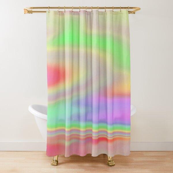 Iridescent Rainbow Dreams Shower Curtain Rainbow Ombre Abstract Bathroom Curtain Watercolor Girly Boho Shower Curtains,Polyester
