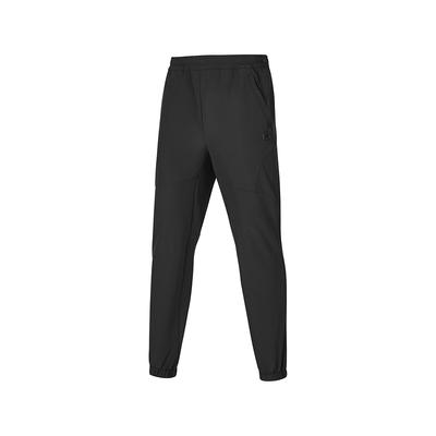 Lightweight Warm Stretch Loose Knit Sports Pants Men Bottoms Carbon-Black P424M015-0018