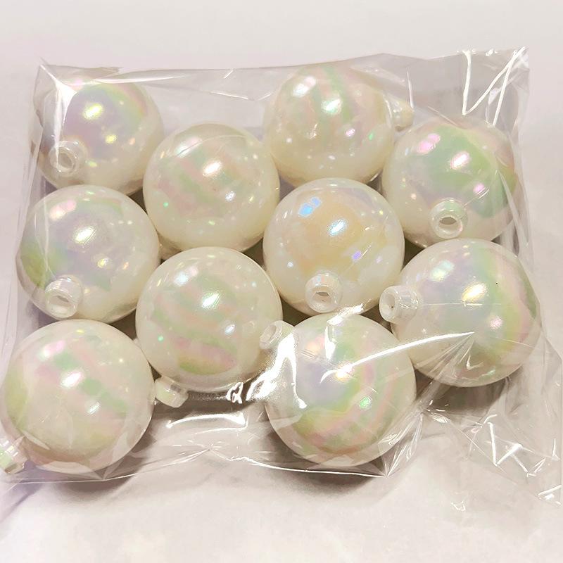 Gold, Silver, and Iridescent Ball Cake Toppers - Baking, Birthday, Dessert Decoration Set