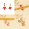 Stylish Summer 2022 Alloy Heart And Planet Earrings For Trendy Fashion Lovers