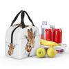 Sac à lunch isotherme girafe pour femmes, glacière de bureau, boîte alimentaire thermique, sac fourre-tout, contenant de boîtes à lunch étanche