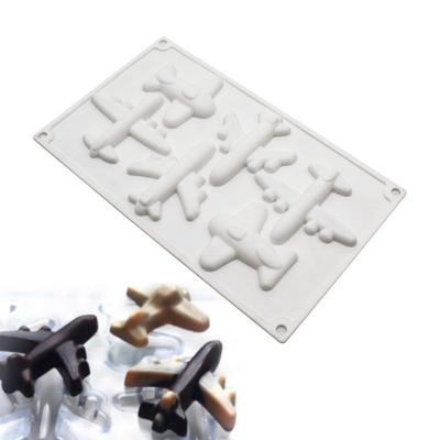 6 Connect Flugzeug Mousse Silikon Backform Schokolade Kuchen Dekoration Form DIY