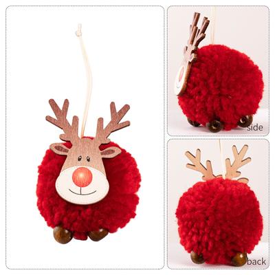 Elch Weihnachten Baum Anhänger Ornament Holz Hängen Elch Zeichen Frohe Weihnachten Weihnachten Baum Hängen