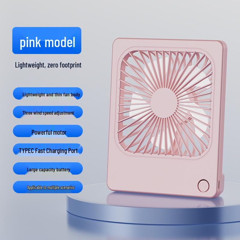 Compact USB Desktop Fan – Portable Small Office Fan Plug-in without Battery