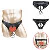 Men Lingerie Briefs Bikini Underwear Underpants With Penis Hole With O-Rings Underwear Open Butt