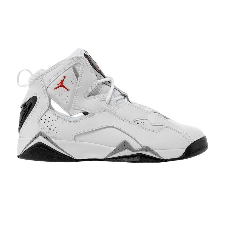 

Air Jordan Кроссовки Jordan True Flight GS White Kids Gym-красный-черный-волк-серый 343795-121
