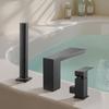 Roman Tub Faucet, 3 Hole Waterfall Bathtub Faucet, Roman Bathtub Faucets Set with Shower Head & 1 Handle, Deck Mount Bath Tub Faucets Set for Baby