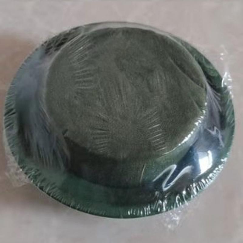 Absorbent Clay Mud Bowl Suitable for Flowers Green Round Wet Foam Elegant Ceramic Floral Arrangement Mud Dish Indoor Use