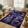 Personalized Crystal Velvet Carpet,Jujutsu Kaisen Custom Printed Name, Plush Area Rug For Home Indoor Decor