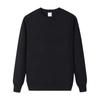 Yousheng Autumn Winter Men Top O Neck Loose Pure Color Elastic Cuffs Pullover Mid Length Sport Daily Wear School Sweatshirt