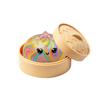 Bun Shaped Toy with Steamer Basket - Cute Toy for Kids, Adults, and Collectors