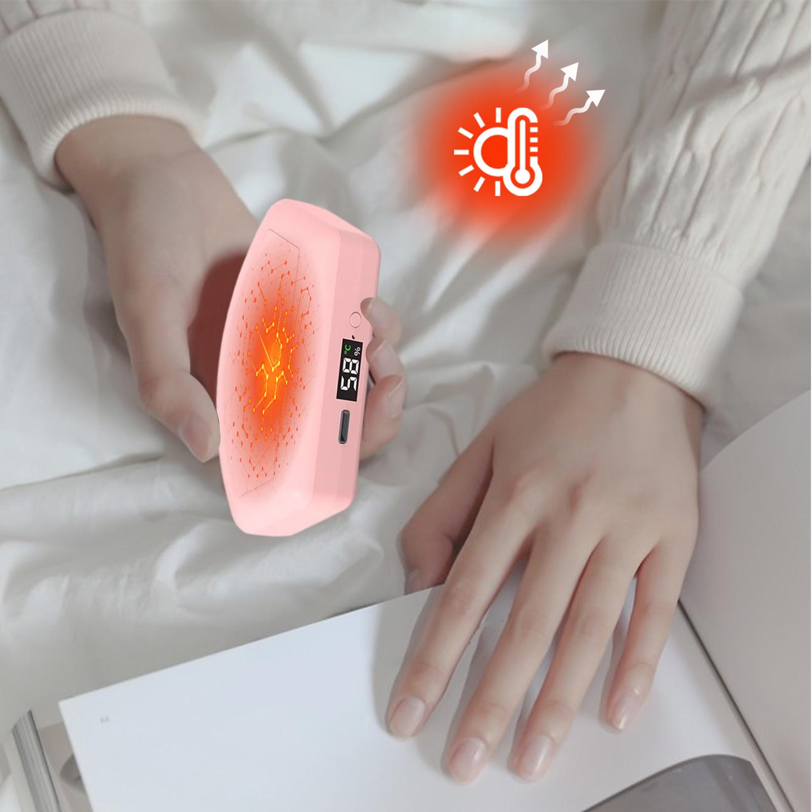 

Магнитные грелки для рук Раздельная грелка для рук USB Маленькие электрические греющие гаджеты Цифровой дисплей Для женщин Мужчин Детей Холодная погода CHINA