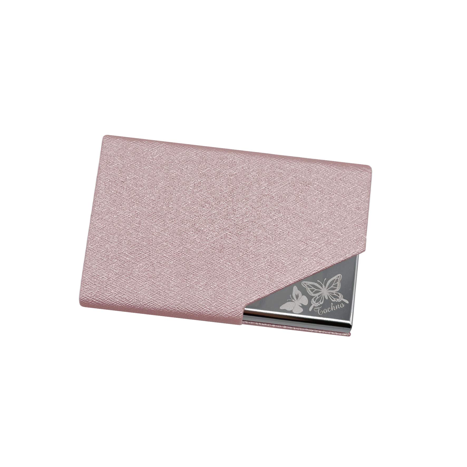 

Tochno Business Card Holder, Butterfly Design, Hard Case with Magnetic Closure, Slim, Compact, Stainless Steel, Business, Stylish, Cute, 7 Colors,