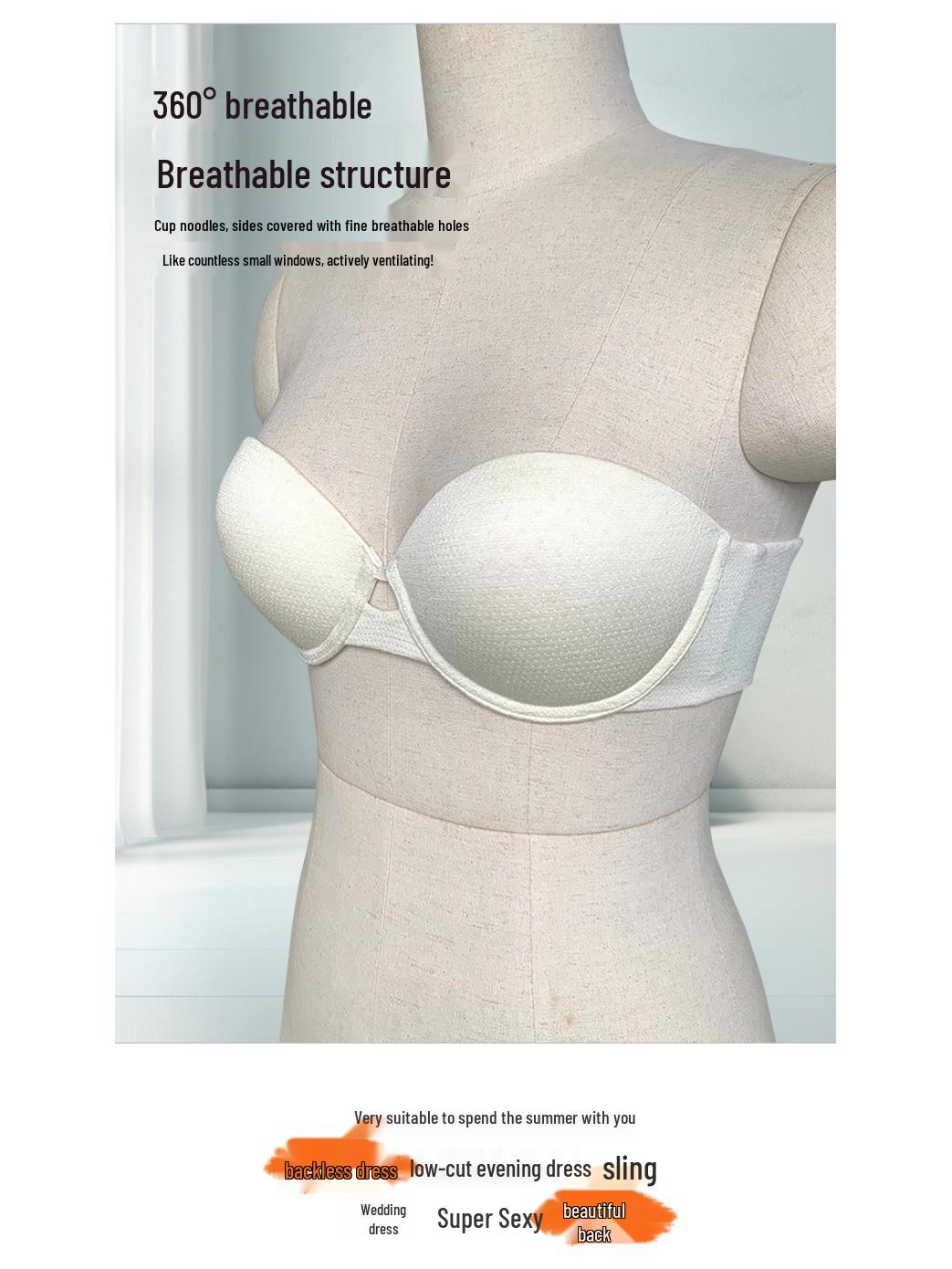 

2025 Xinmian Женский глянцевый бесшовный бюстгальтер пуш-ап с получашкой Medium грязно-белый