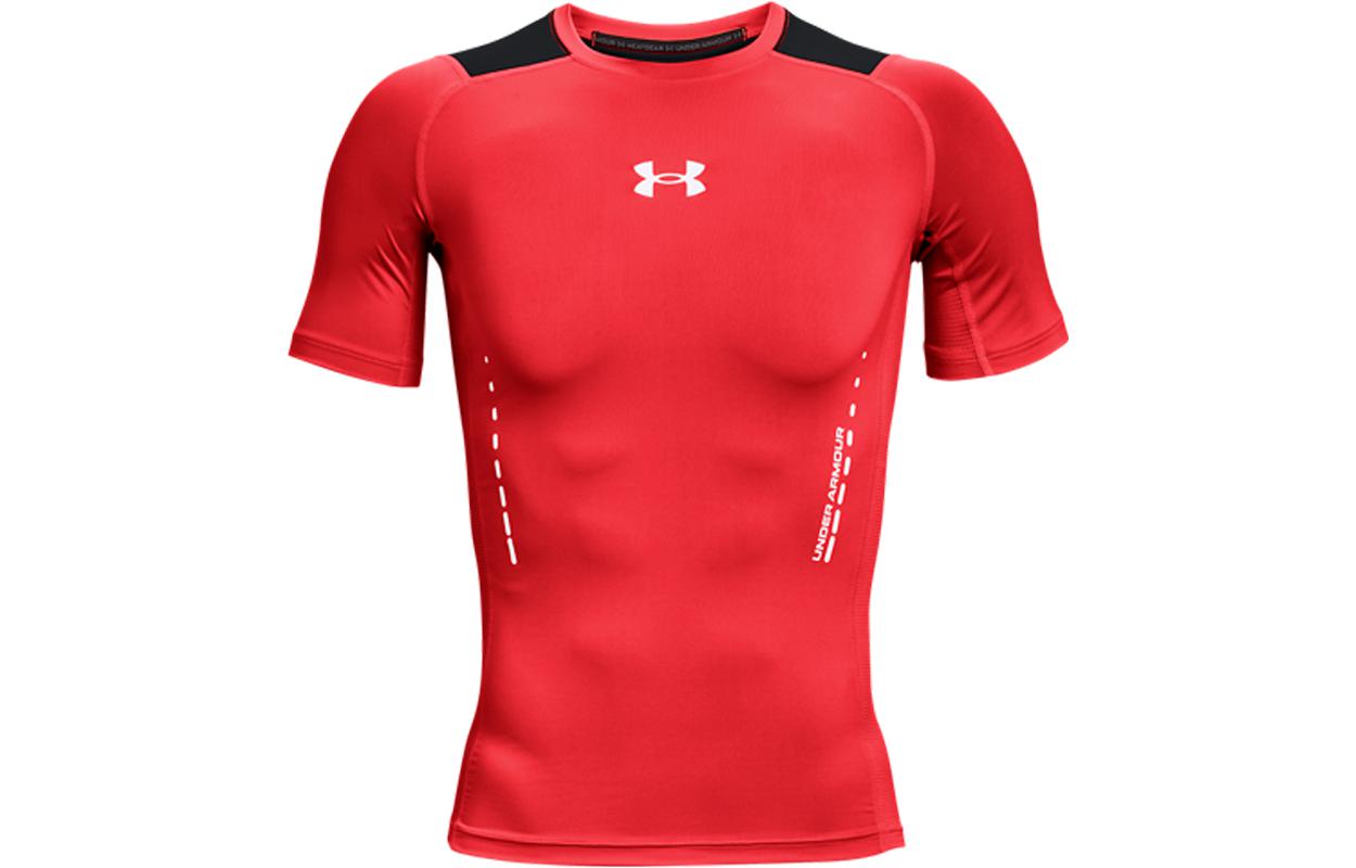 Under Armour Men s Logo Print Compression T-Shirt Red 1370657-628 XL