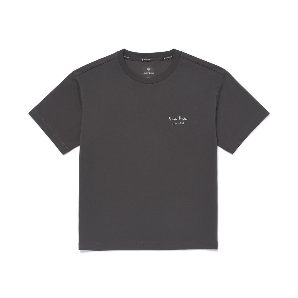 SNOWPEAK Kids Aerocool Gardening Graphic Short Sleeve T-Shirt Charcoal (S26MKFTS87)
