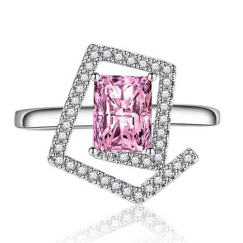 Sace Gems Classic Copper Alloy Zircon Ring Ladies Jewelry Wedding Promise Party Gift