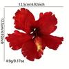 Floare Artificială Floare de Hibiscus Agrafă de Păr Nu Rănește Părul Stil Bohemia Accesorii de Păr Fotografie Plajă Călătorie Agrafă Laterală pentru Nuntă