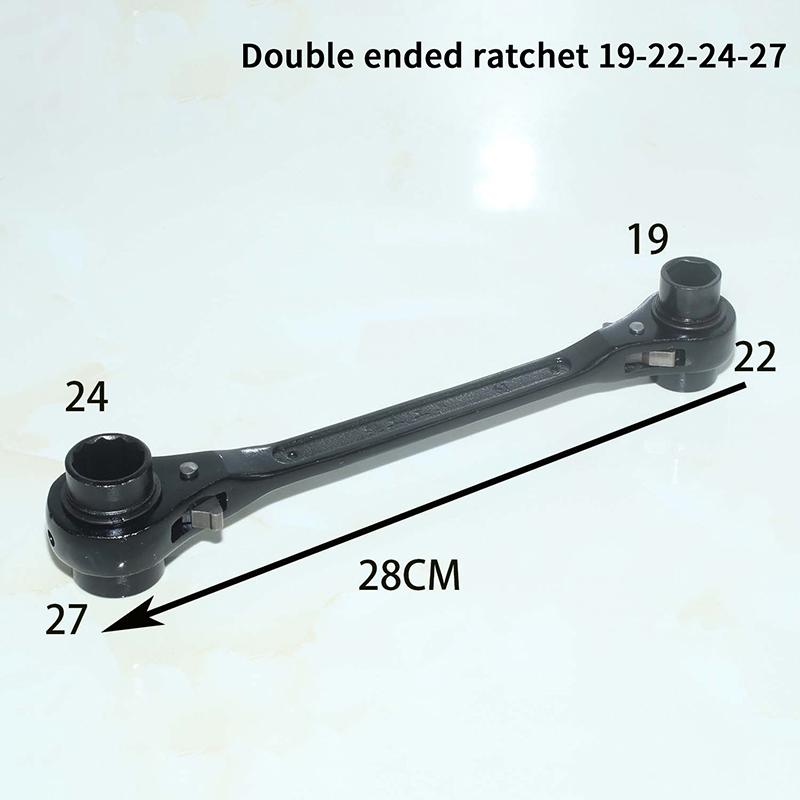 1Pcs 8 In 1 Ratchet Wrench Multifunctional Bidirectional Quick Ratchet Wrench Double Head Wrench Rust-Resistant Home Tools