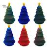 Travel Fidget Gadget 3D Printed Christmas Tree Toy, Lightweight Mini Desktop Ornament, Anxiety Relief Spinner Decompression Hand Toy for And