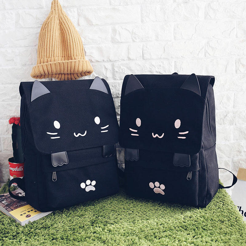 Ladies Luxury Bags Csw003 Unisex Kids Japanese Stupid Cute 3D Cat Large Capacity Book Bag, Girl Cartoon Backpack, Women's Backpacks