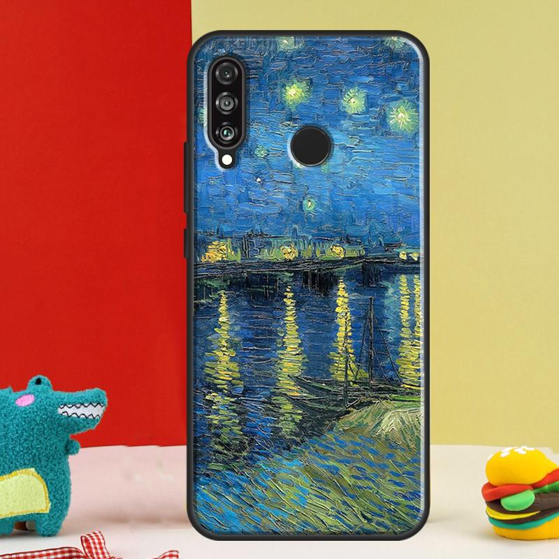 Van Gogh Starry Sky For Huawei Nova Y91 Y90 Y60 Y70 Y72 Y61 9 10 SE 12i 12s 11i 5T P60 Pro P20 P30 P40 Lite Case