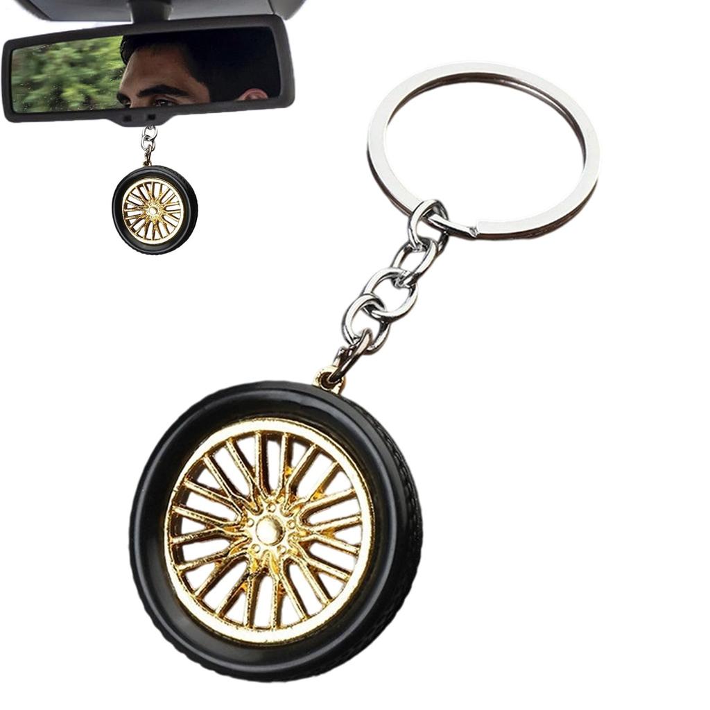 [Huxibai] Wheel Key Chain | Suitcase Pendant Tire Charm Decoration | Lightweight Car Lovers