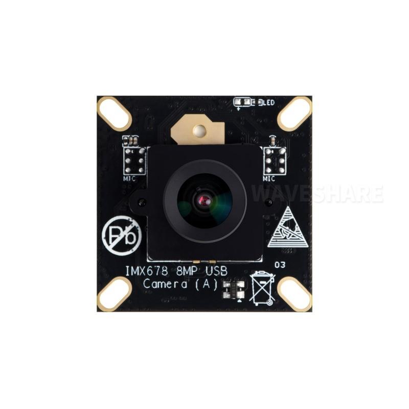 IMX678 8MP M12 USB Camera Module, IMX678 Sensor Chip, USB2.0 Port, Better Sensitivity in Low-Light Condition, Easy to Use
