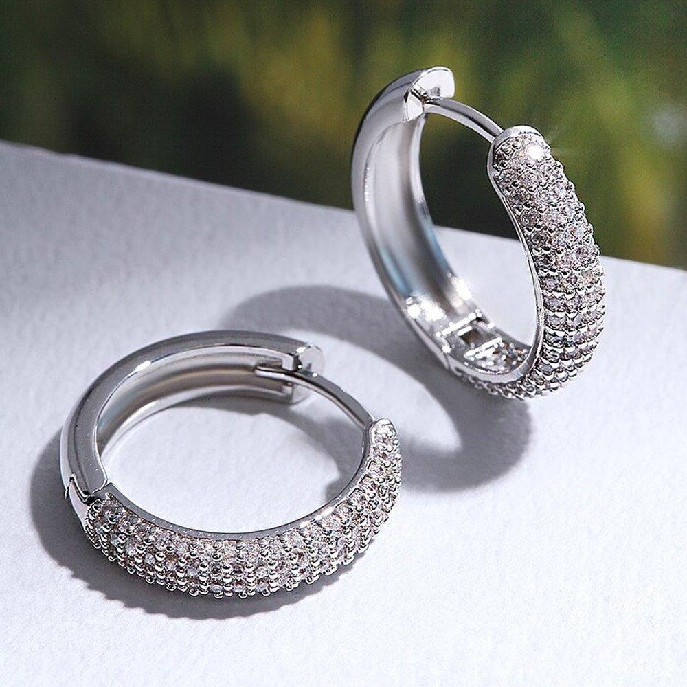 [Luvre Paris] 14K G.F. Herba One-Touch Ring Earrings Ea2929
