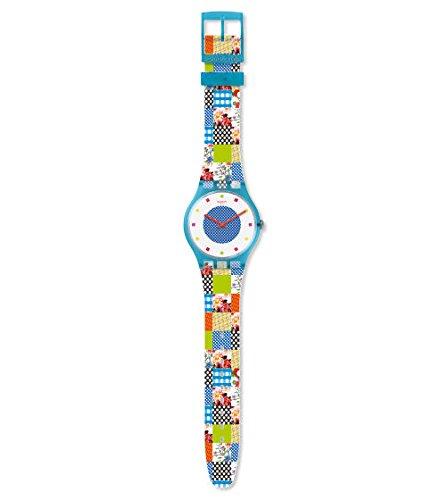 Swatch New Gent Quilted Time Wristwatch SUOS108, Officially Imported