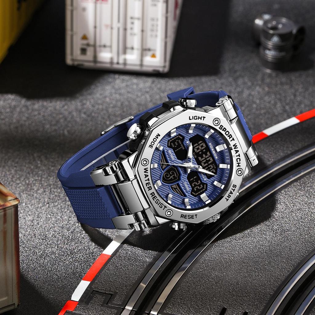 FOXBOX Multifunctional Waterproof Sports Watch for Men & Women, Luminous, Fashionable, Ideal for Commuting