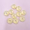 30Pcs 15.5mm Transparent Round Beads Big Hole DIY Handmade Materials Acrylic for Bracelet Jewelry Marking Cut Bead Charms DIY Material