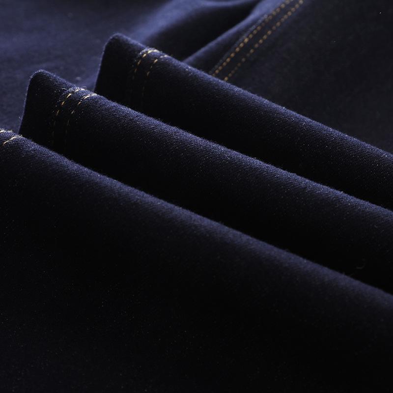 Women's Dark Blue High-Waisted Wide-Leg Jeans - 2025 Spring/Autumn Collection, Relaxed Fit Straight-Leg Trousers.