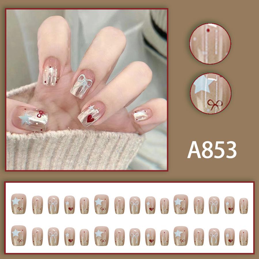 

30 Cute Love Heart & Bow Nail Art Stickers - Sweet, Cool, Girlish Vibe for Students
