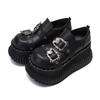 Japanese Style Platform Shoes for Women Chunky High Heels Doll Shoes with Metal Decor