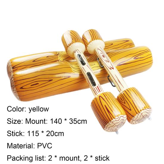 4 Pcs Floating Row Flexible Inflatable PVC Swimming Playing Floating Bar for Pool