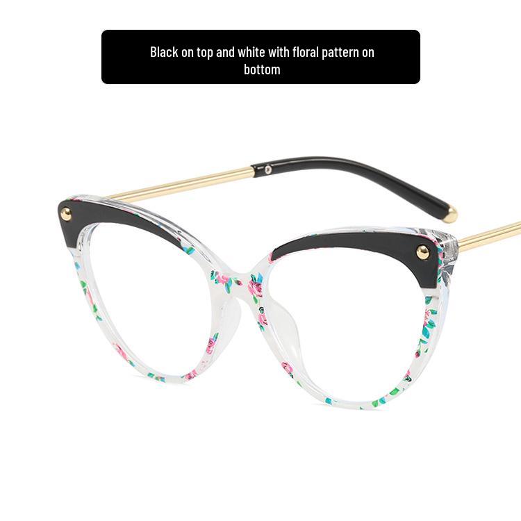 TR90 Retro Cat-Eye Anti-Blue Light Glasses Frame for Women