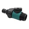 Plastic Valve with 3/4" Male Thread Quick Connector Car Wash Garden Irrigation Pipe Fittings Prolong Hose Switch 1 Pc