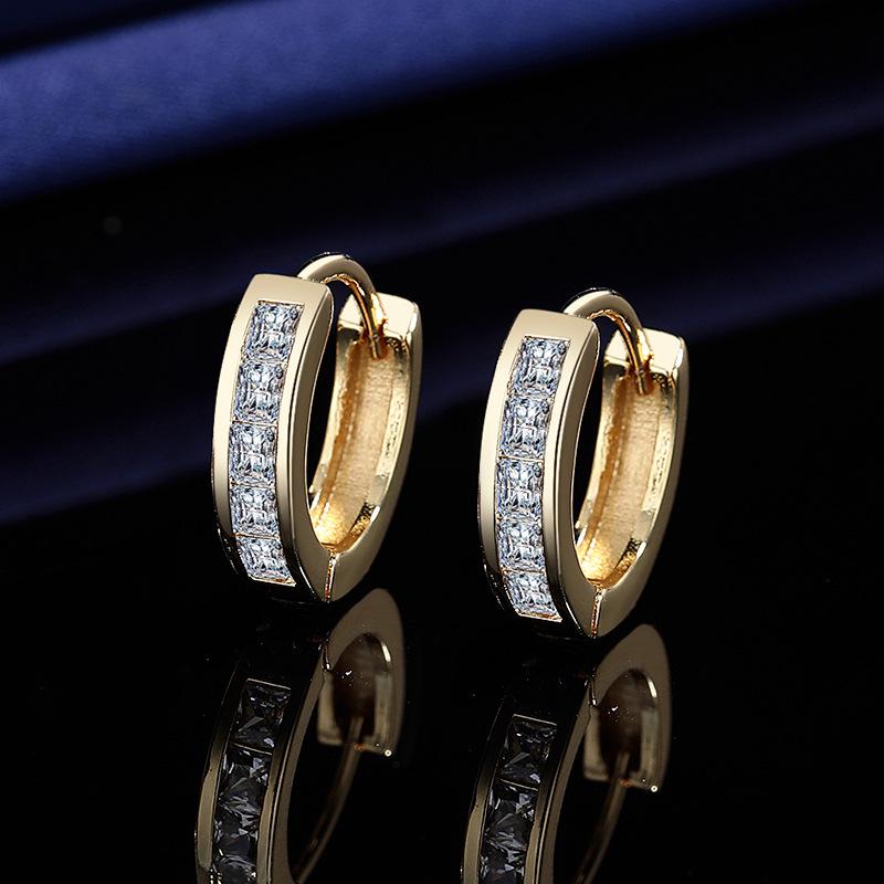 

Серьги-каффы в корейском стиле: Модные европейские и американские серьги-клипсы и серьги-пусеты с микроинкрустацией