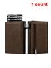 Automatic Pop Up Business Card Holders ID Card Holder Wallets Men Luxury Short Metal Minimalist Wallet Card Storage Bag Purse