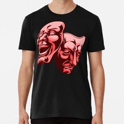 Theater Masks Happy And Sad Size S To 5XL Made In the USA T-Shirt Unisex T-Shirt