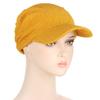 Classy Summer Sunscreen Turban Cap Headband Solid Color Hair Wrap Nursing Cap Headwear Sleeping Cap for Friends