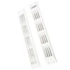1 Pair Ventilation Rectangle Grill Cover White Air Vent Cover For Caravan RV Marine Boat