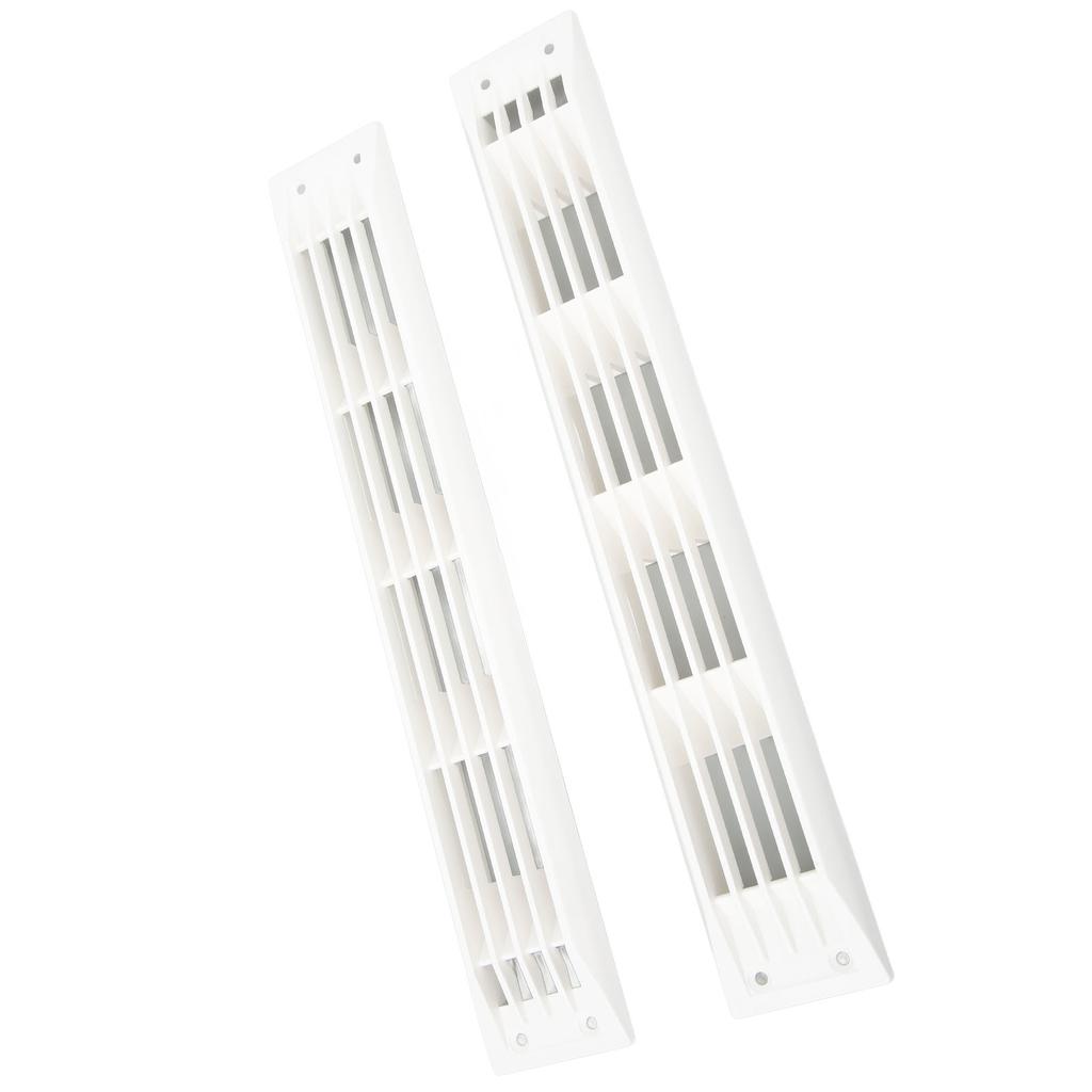 1 Pair Ventilation Rectangle Grill Cover White Air Vent Cover For Caravan RV Marine Boat