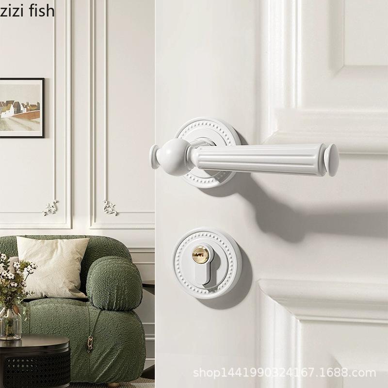 Gate Bedroom Door Lock Aluminium Alloy Silent Door Lock Door Handle Hardware Accessories Split Locks Metal Safety Locks